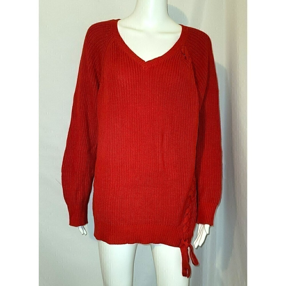 Gibson & Latimer Knit Sweater with Braided Side - Size 1X